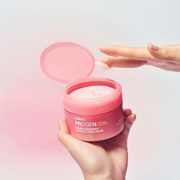 Купити Капсульна маска для сухого і пошкодженого волосся KUNDAL Progen Double Bonding Capsule Hair Mask Violet Muguet на LovelyBunny.com.ua