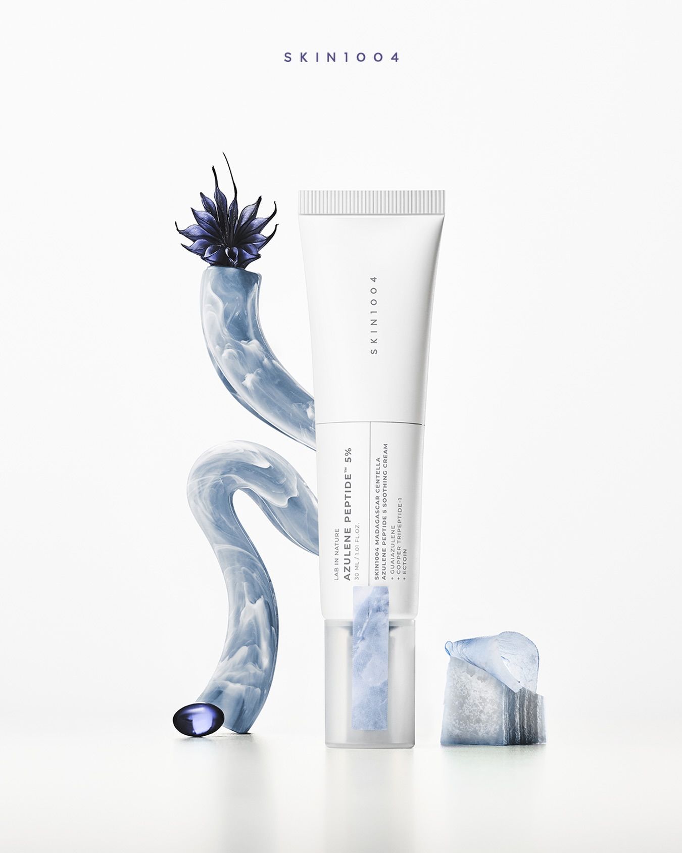 Купити Заспокійливий пептидний крем із центеллою та азуленом SKIN1004 Madagascar Centella Azulene Peptide 5 Soothing Cream на LovelyBunny.com.ua