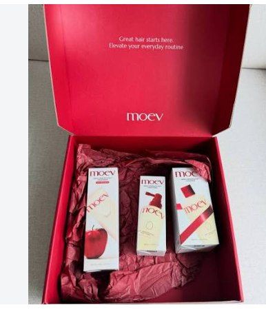 Презентаційний PR-бокс засобів для догляду за волоссям MOEV