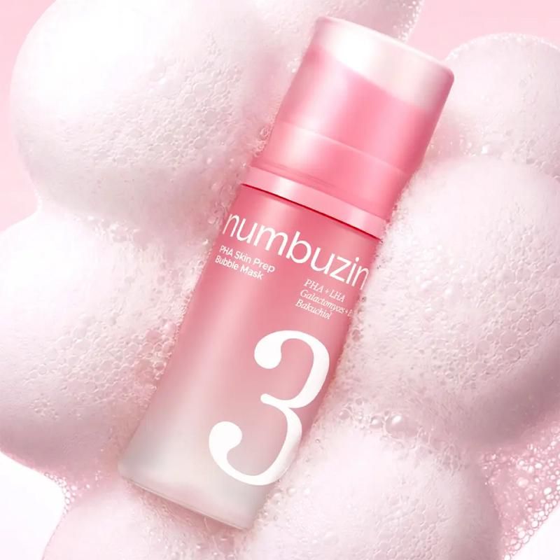 Купити Бульбашкова відлущувальна маска з PHA-кислотою Numbuzin No.3 PHA Skin Prep Bubble Mask на LovelyBunny.com.ua