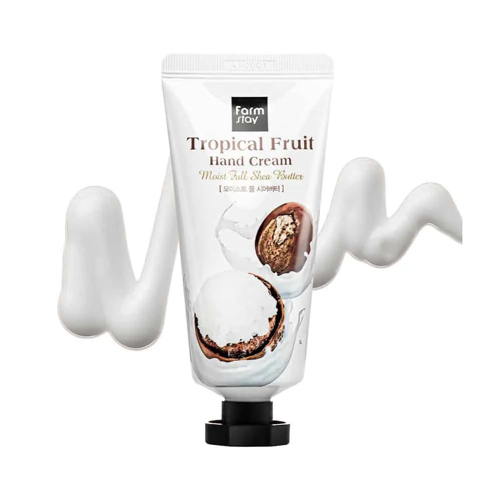 Купити Живильний крем для рук FarmStay Tropical Fruit Hand Cream Moist Full Shea Butter на LovelyBunny.com.ua