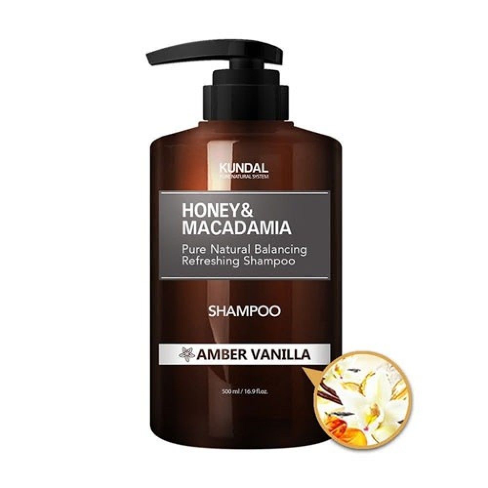 Купити Шампунь для догляду за волоссям після фарбування Amber Vanilla KUNDAL Honey & Macadamia Nature Shampoo Amber Vanilla на LovelyBunny.com.ua