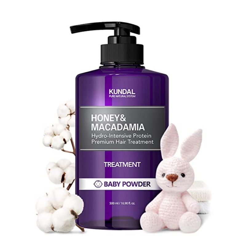 Купити Кондиціонер для волосся для зволоження та відновлення "Baby Powder" KUNDAL Honey & Macadamia Treatment Baby Powder на LovelyBunny.com.ua